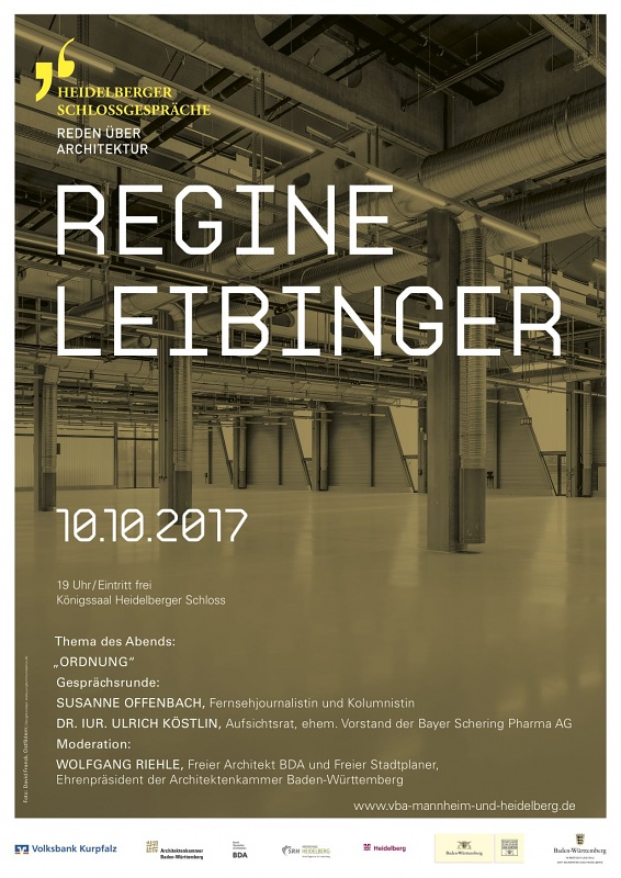 Save the Date: Regine Leibinger speaking about architecture at 14. Heidelberger Schlossgespräche